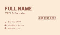 Western Cowboy Rope Business Card Design