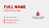 Flame Hot Chili Business Card