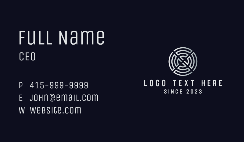 Charm Business Card example 4