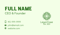 Botanical Eco Leaf Business Card