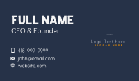 Premium Fashion Wordmark Business Card Design