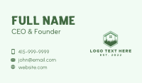 House Leaf Grass Lawn Business Card Design