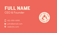 Flaming Bull BBQ Business Card Design