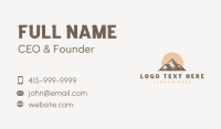 Hiking Business Card example 2