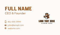 Bear Camping Adventure Business Card