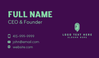 Microphone Podcast Letter O  Business Card Design
