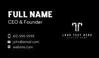 Corporate Law Firm  Letter T Business Card