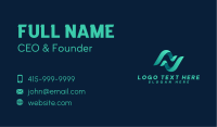 Professional Wave Startup Business Card