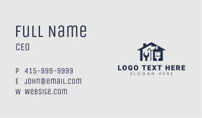 Tradesman Remodeling Builder Business Card Image Preview