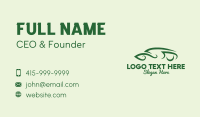 Fancy Eco Car Business Card Design