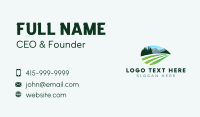 Nature Mountain Field Business Card Design