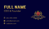 Elegant Royal Crest Business Card Design