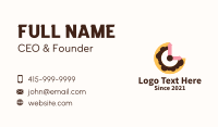 Clock Doughnut  Business Card
