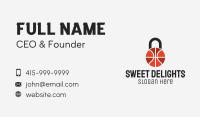 Basketball Lock  Business Card