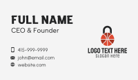 Basketball Lock  Business Card Design
