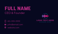 Artificial Intelligence Wave Business Card Design