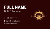 Saw Tree Woodwork Business Card