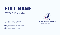 Sports Runner Man Business Card