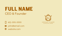 Deluxe Hotel Lettermark Business Card