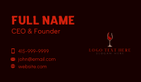 Wine Glass Drink Business Card