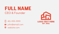 Orange Storage Warehouse  Business Card Design