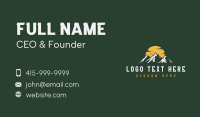 Mountain Sunset Peak Business Card