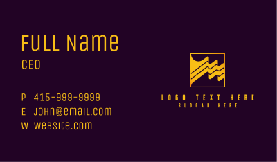 Industrial Business Wave Business Card