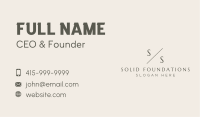 Luxe Professional Lettermark Business Card