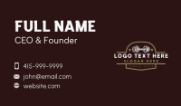Dumbbell Gym Training Business Card