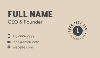 Branded Business Card example 1