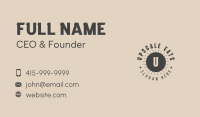 Minimalist Vintage Letter Business Card Image Preview