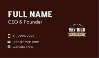 Gothic Whiskey Wordmark Business Card