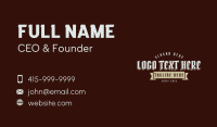 Gothic Whiskey Wordmark Business Card Design