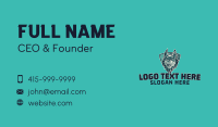 Tough Wolf Shield Business Card