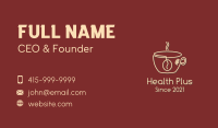 Coffee Cup Monoline Business Card