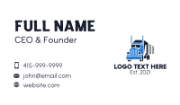 Truck Courier Distribution Business Card