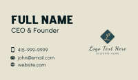 Elegant Diamond Lettermark Business Card