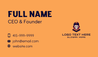 Space Warrior Character Business Card Design
