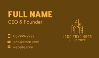 Golden Urban Building Realtor  Business Card