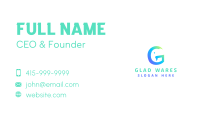 Gradient G Elephant Business Card Image Preview