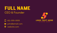 Modern Thunderbolt Letter S Business Card Design