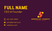 Modern Thunderbolt Letter S Business Card