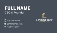 Logistics Slant Stripe Letter L Business Card Image Preview