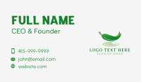 Natural Leaf Ripple Business Card Design