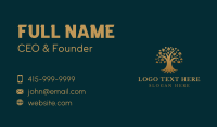 Golden Tree Plant Business Card