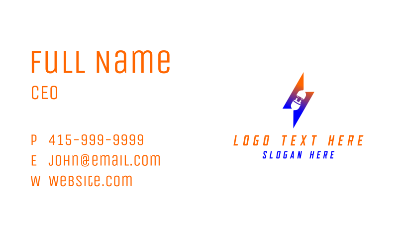 Socket Business Card example 3