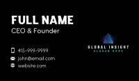 Premium Tech Pyramid Business Card