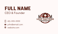 Hammer Carpentry Contractor Business Card