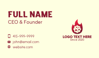 Fiery Business Card example 1