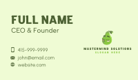 Green Pear Fruit  Business Card Design